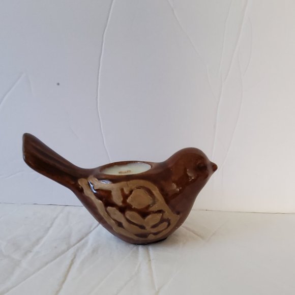 Pier 1 Two Brown Birds Tea Light Holders Great For Fall Display - Picture 5 of 8